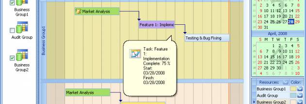 Gantt Chart screenshot