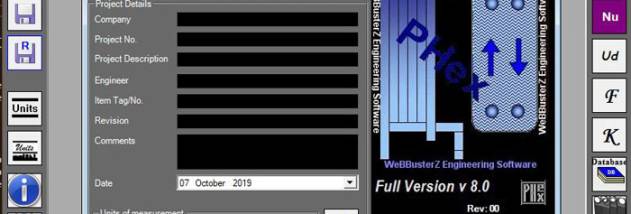 Gasketed Plate Heat Exchanger Design screenshot