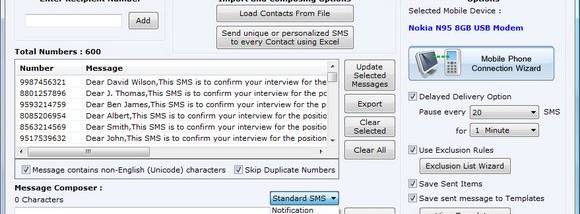 Gateway for SMS screenshot