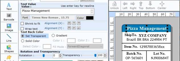 Generate Industrial 2 of 5 Barcode Tool screenshot