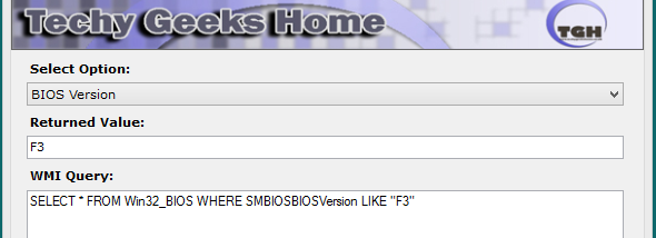 Get WMI Query screenshot