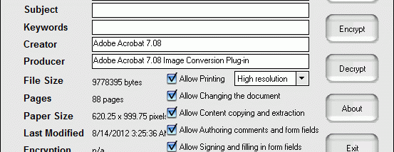 GetPDF Encryptor Decryptor screenshot