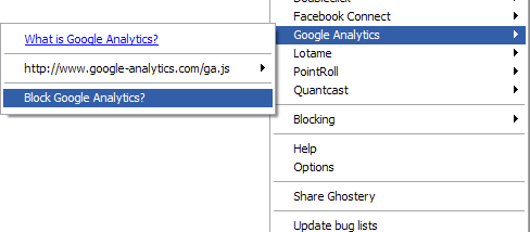 Ghostery for Opera screenshot