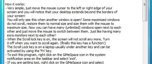 GiMeSpace Free Edition screenshot
