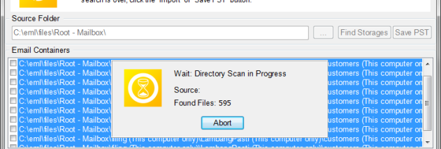 GlexSoft EML to Outlook Converter screenshot
