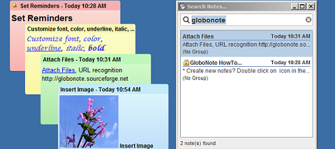 GloboNote screenshot