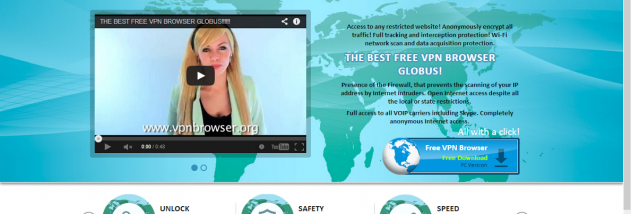 Globus VPN Browser screenshot