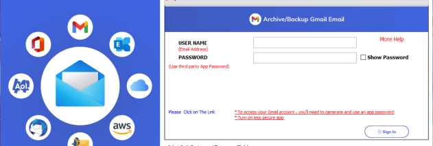 Gmail Email Archiving screenshot