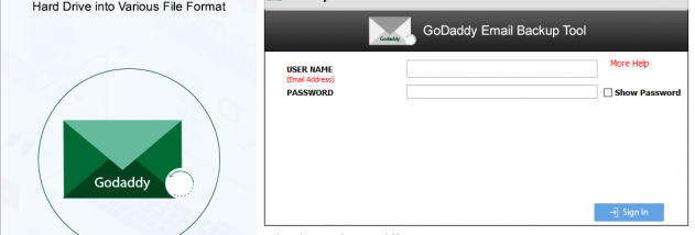 GoDaddy Mail Converter screenshot