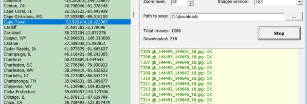 Google Birdseye Maps Downloader screenshot