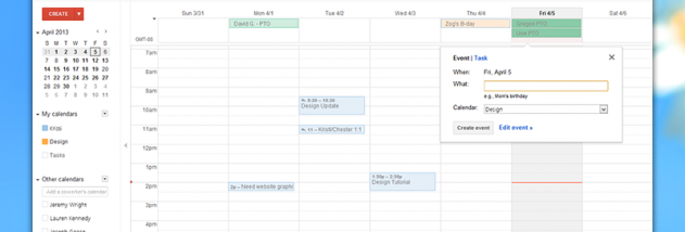 Google Calendar for Pokki screenshot