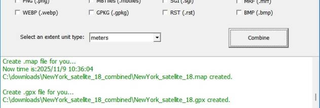 Google Earth images downloader screenshot