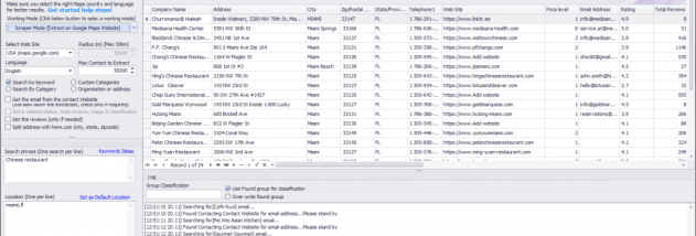 Google Maps Contact Extractor screenshot