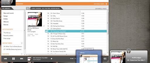 Google Music Desktop Player screenshot
