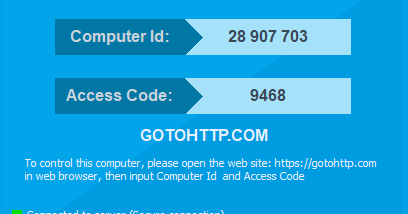 GotoHTTP screenshot