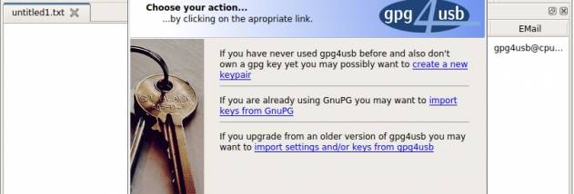 gpg4usb screenshot