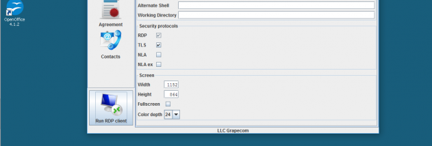 GrapeRDP screenshot