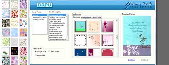Greeting Card Creator Software screenshot