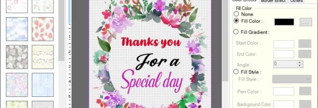 Greeting Card Design Program screenshot