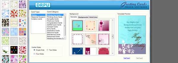 Greeting Card Designer screenshot