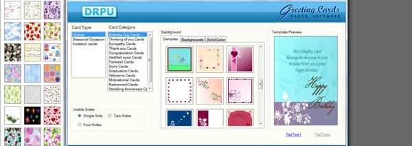 Greeting Card Designer Software screenshot