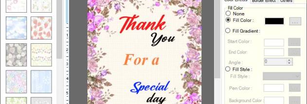 Greeting Card Designing Software screenshot