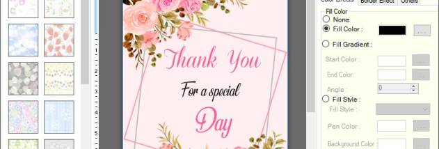 Greeting Card Printing Program screenshot