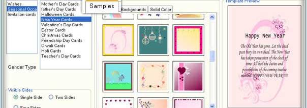 Greeting Cards Designing Program screenshot