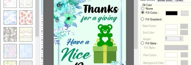 Greeting Cards Designing Software screenshot