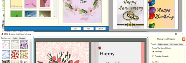 Greeting Cards Printing Application screenshot