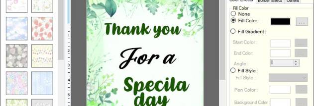 Greetings Card Designing Software screenshot