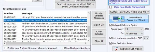GSM Mobile SMS Marketing Software screenshot