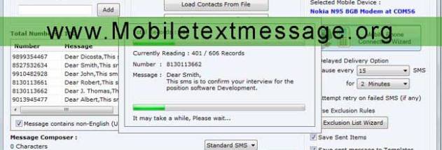 GSM Mobile Text Messaging screenshot