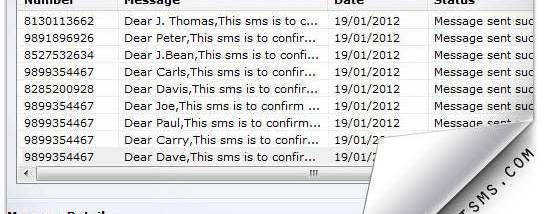 GSM Mobile Text SMS screenshot