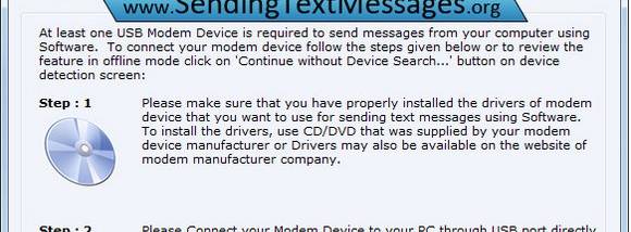 GSM Modem for Sending SMS screenshot