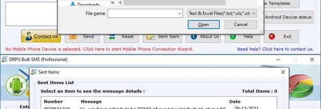 Professinal Bulk SMS Sender screenshot