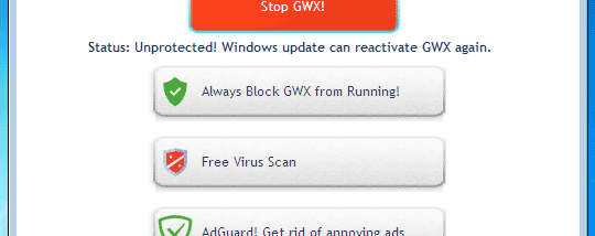 GWX Stopper screenshot
