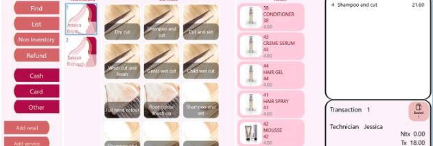 Hair Beauty Salon POS screenshot