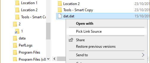 HardLink ShellExtension screenshot