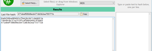 Hash Tool screenshot