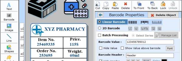 Healthcare Barcode Maker Software screenshot