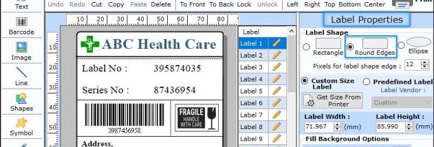 Healthcare Barcode Maker Software screenshot