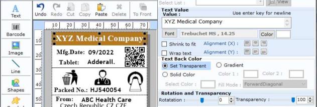 Healthcare Barcode Scanner Software screenshot