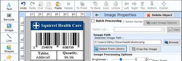 Healthcare Industry Barcode Generator screenshot