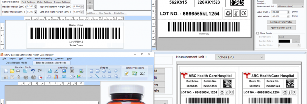 Healthcare Industry Barcode Maker Tool screenshot