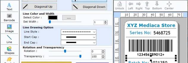 Healthcare Industry Barcode Software screenshot