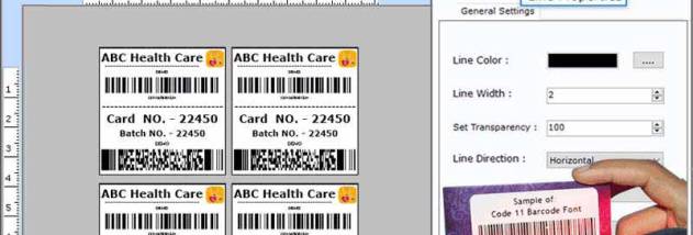 Healthcare Products Barcode Labeling Tool screenshot