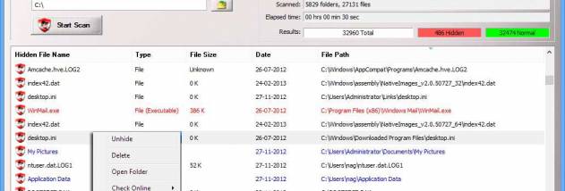 Hidden File Finder screenshot