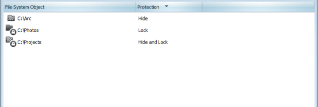 Hide Folders screenshot