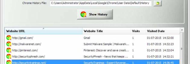 History Manager for Chrome screenshot
